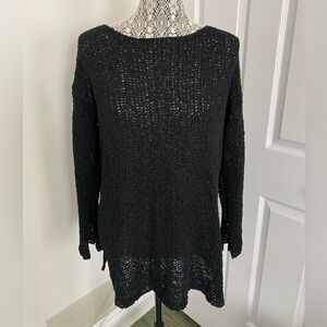 H&M knitted sweater / tunic black size S worn twice